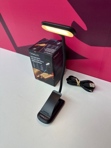 8-8-81544-1-Hogar Y Complementos CASALUX Luz De Lectura Con Pinza (Sin Uso)