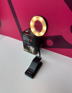 8-8-81539-3-Hogar y complementos CASALUX Luz de lectura con pinza Aro(Sin Uso)