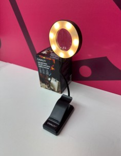 8-8-81540-1-Hogar y complementos CASALUX Luz de lectura con pinza Aro (Sin Uso)