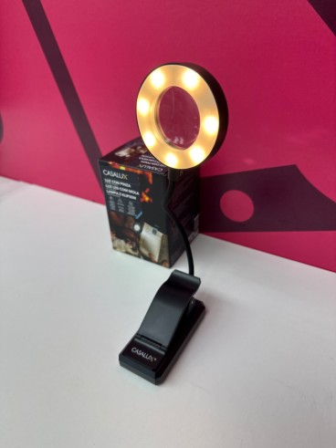 8-8-81540-1-Hogar y complementos CASALUX Luz de lectura con pinza Aro (Sin Uso)