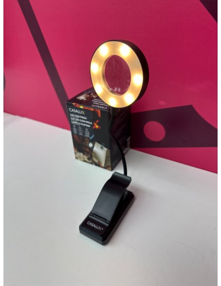 8-8-81540-1-Hogar y complementos CASALUX Luz de lectura con pinza Aro (Sin Uso)