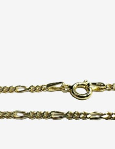 1-1-271883-1-Gargantilla eslabones na de plata de ley 925con baño oro 18K , L 45cm