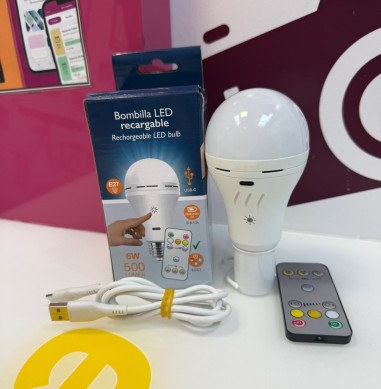 9-9-80521-2-Bombilla Led Recargable 