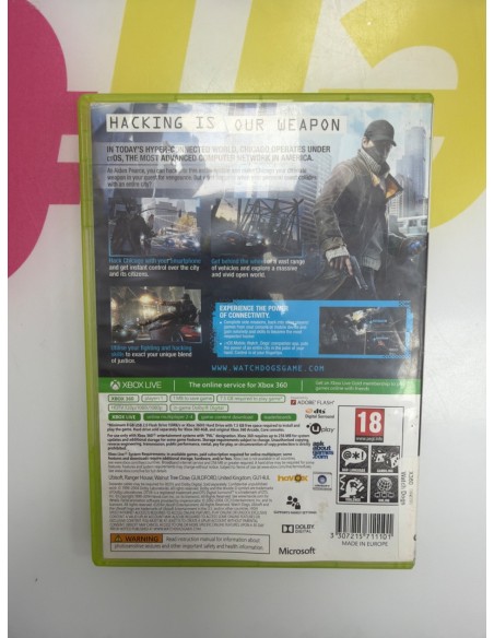 1-1-277491-3-Videojuego Xbox 360 Watch Dogs