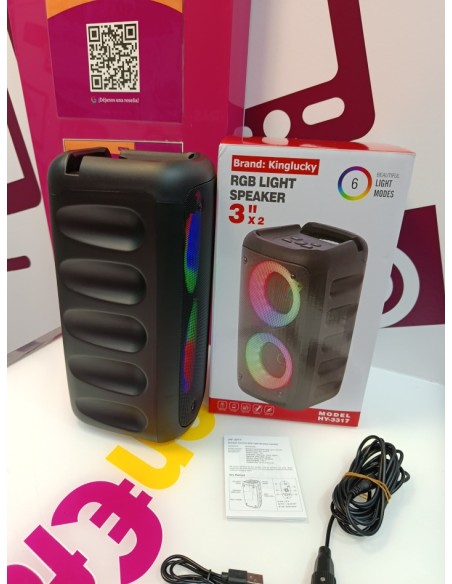9-9-80544-3-Altavoz Portatil Bluetooth Rgb Light Speaker Hy-3317