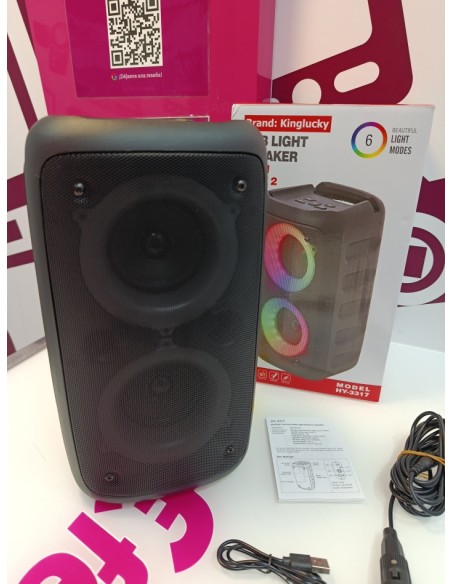 9-9-80544-5-Altavoz Portatil Bluetooth Rgb Light Speaker Hy-3317