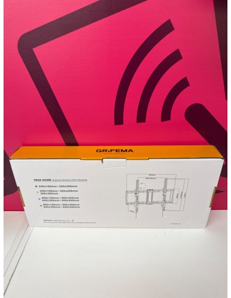 8-8-81719-2-Soporte mural TV Grifema 600x400 132lbs (Sin Uso)