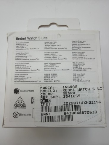 1-1-279942-2-Smartwatch Redmi Watch 5 Lite (Nuevo)