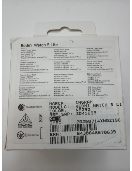 1-1-279942-2-Smartwatch Redmi Watch 5 Lite (Nuevo)
