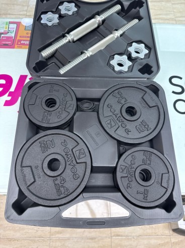 8-8-81723-2-Equipamiento Gimnasio Kit De Pesas Domyos