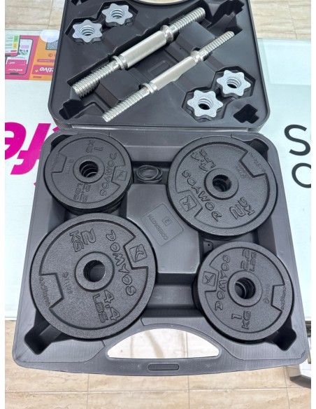 8-8-81723-2-Equipamiento Gimnasio Kit De Pesas Domyos