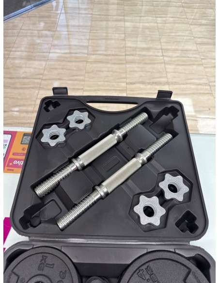 8-8-81723-3-Equipamiento Gimnasio Kit De Pesas Domyos