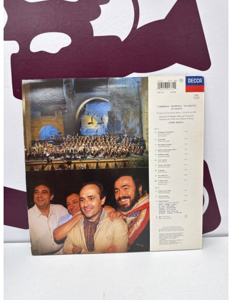 8-8-81783-2-Vinilo Carreras Domingo Pavarotti en concierto 