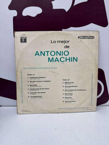 8-8-81779-2-Vinilo Lo Mejor de Antonio Machin 