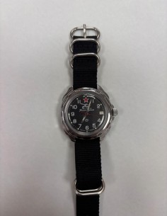 7-7-91613-1-Reloj Pulsera Caballero Reloj Vostok Komadirskie Negro 2