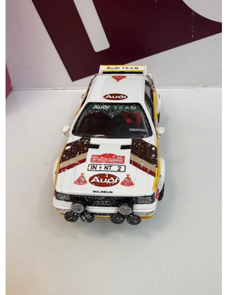 9-9-80509-2-Bebé y juguetes Coche scalextric audi quattro efecto nieve 