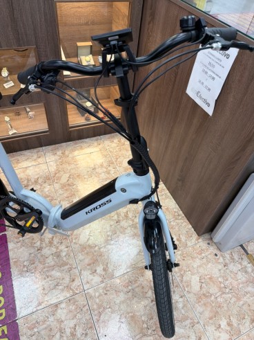 1-1-280021-2-Bicicleta Plegable KROSS FLEX HYBRID 1.0 BLANCA