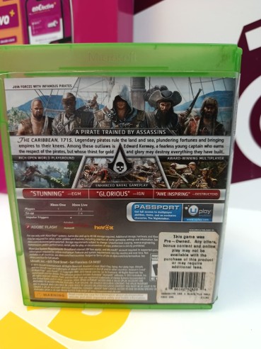 9-9-80558-3-Videojuego Xbox One assassins creed iv black flag 