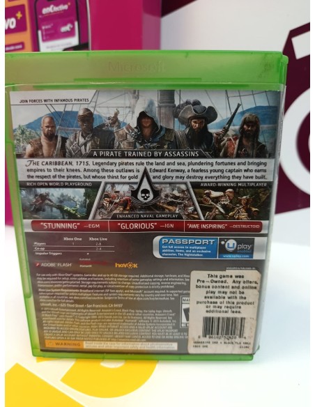 9-9-80558-3-Videojuego Xbox One assassins creed iv black flag 