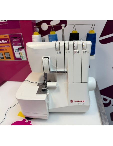 9-9-80572-6-Maquina Coser Remalladora Singer Overlock S14-78