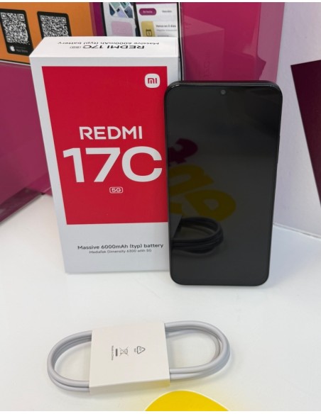 9-9-80682-4-Smartphone redmi 17c 5g 4gb 128gb negro (sin uso)