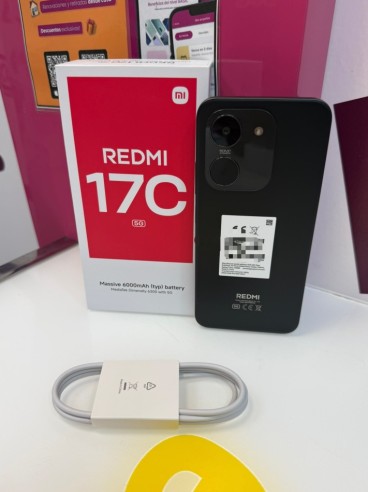 9-9-80682-5-Smartphone redmi 17c 5g 4gb 128gb negro (sin uso)