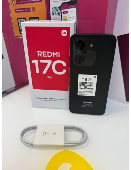9-9-80682-5-Smartphone redmi 17c 5g 4gb 128gb negro (sin uso)