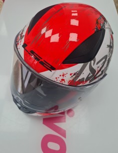 1-1-280215-1-Casco Integral LS2 FF353 RAPID NAUGHTY BLANCO ROJO Talla L