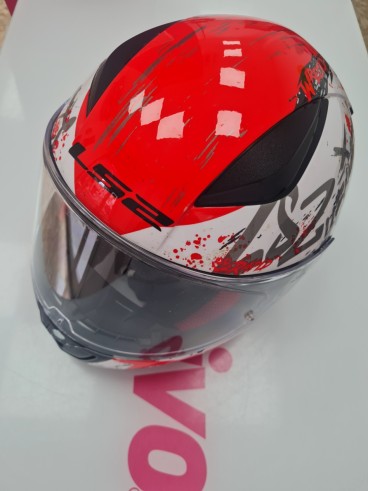 1-1-280215-1-Casco Integral LS2 FF353 RAPID NAUGHTY BLANCO ROJO Talla L