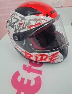 1-1-280215-1-Casco Integral LS2 FF353 RAPID NAUGHTY BLANCO ROJO Talla L 2