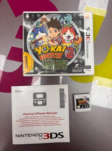 7-7-91851-1-Videojuego 3DS yo-kai watch 2 fantasqueletos 