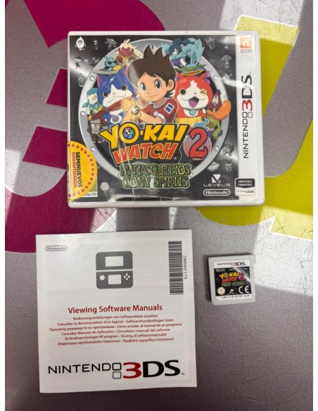 7-7-91851-1-Videojuego 3DS yo-kai watch 2 fantasqueletos 