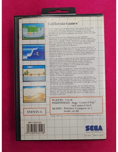6-6-172662-3-Videojuego Retro Master sistem California Games