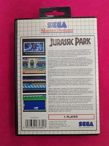 6-6-172666-3-Videojuego Retro Master sistem Jurassic Park