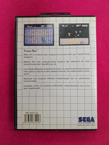 6-6-172661-3-Videojuego Retro Master sistem TransBot 