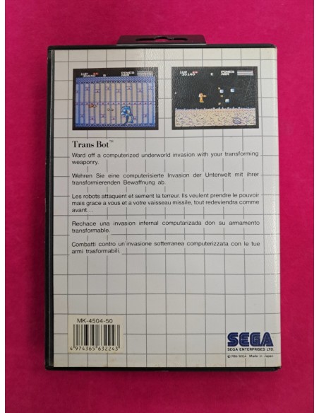 6-6-172661-3-Videojuego Retro Master sistem TransBot 