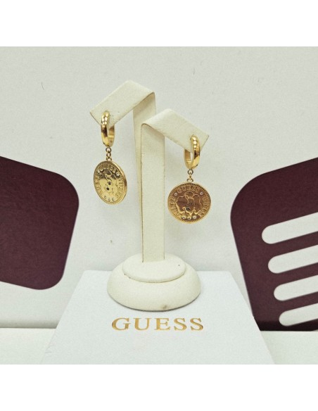 8-8-82287-1-Pendientes GUESS moneda Marilyn Monroe