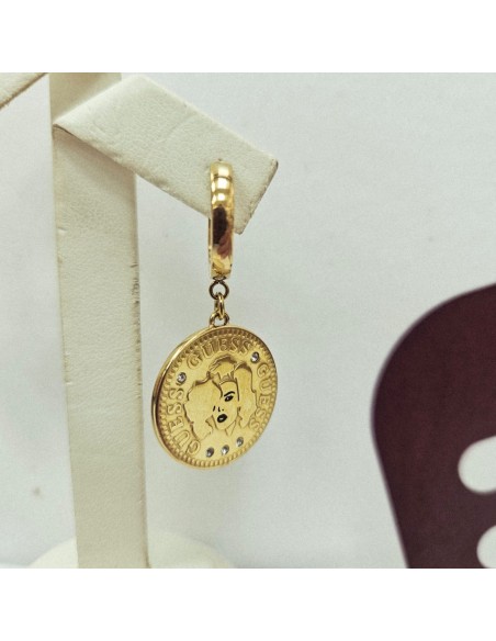 8-8-82287-2-Pendientes GUESS moneda Marilyn Monroe