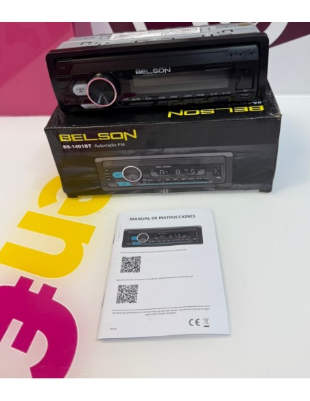 9-9-80781-4-Radio Portátil Radio Coche Belson Bs-1401bt 