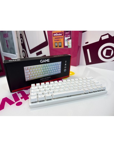9-9-80849-1-Teclado Alfanumérico Game Gmkh-60 White 