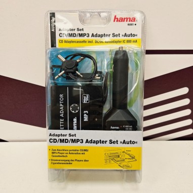 8-8-82222-1-Automóvil Adaptador Set CD MD MP3 Hama (NUEVO)