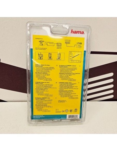 8-8-82222-3-Automóvil Adaptador Set CD MD MP3 Hama (NUEVO)