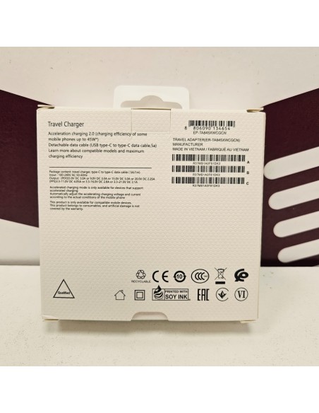 8-8-82237-2-Cargador Travel adapter super fast charging 2.0 (45w) Tipo C (Sin Uso)