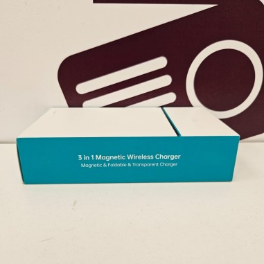 8-8-82231-1-Cargador 3 en 1 Magnetic wireless charger T618-F 15w (sin uso)