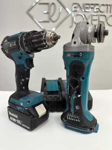 1-1-280550-1-Taladro A Bateria Set Makita Dhp 485 Radial Dga452