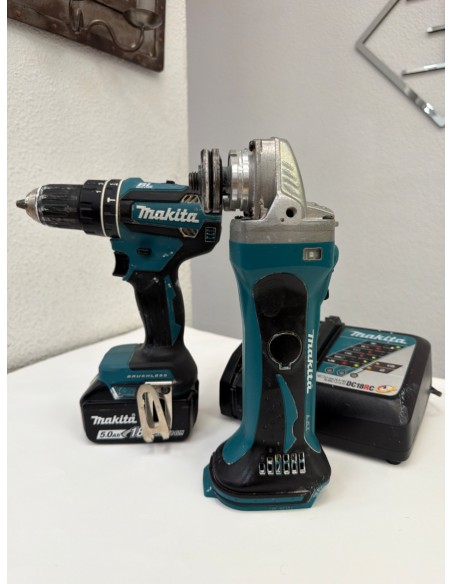 1-1-280550-2-Taladro A Bateria Set Makita Dhp 485 Radial Dga452