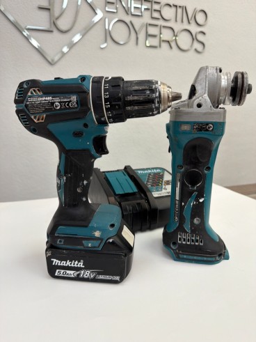 1-1-280550-4-Taladro A Bateria Set Makita Dhp 485 Radial Dga452