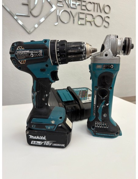 1-1-280550-4-Taladro A Bateria Set Makita Dhp 485 Radial Dga452