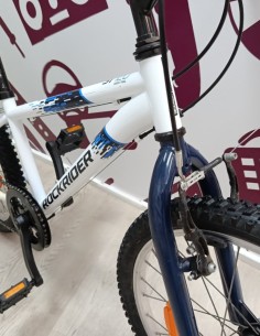 9-9-80851-1-Bicicleta Nino Rockrider St 120 Jr 20 Blanca  2