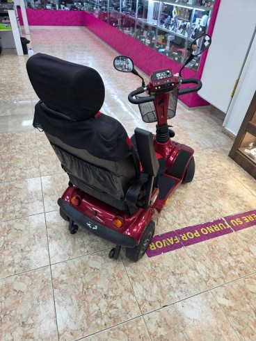 1-1-280697-3-Silla De Ruedas Scooter Roja